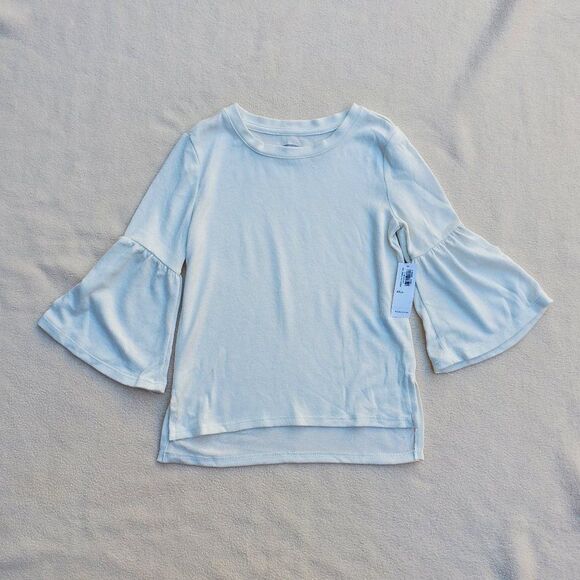 Old Navy cream colored bell sleeve shirt - Picture 1 of 8